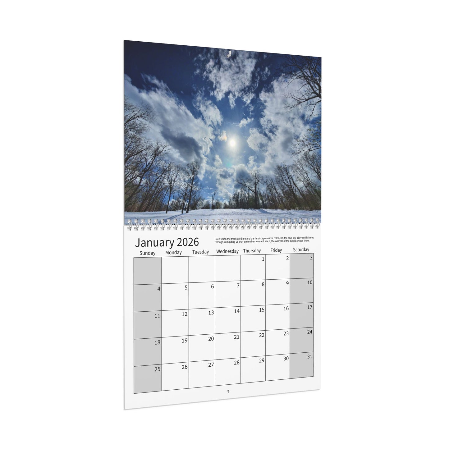 Wall Calendars (Sunday Start) - Photography Collection Everyday Skies