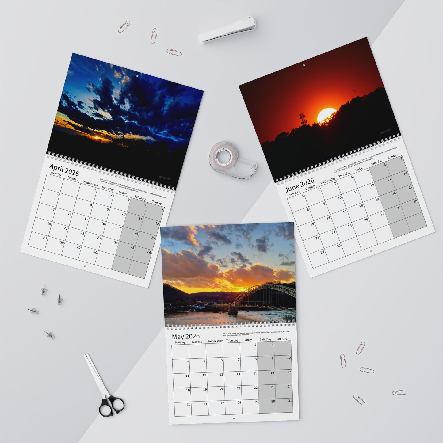Wall Calendars (Monday Start) - Photography Collection Everyday Skies