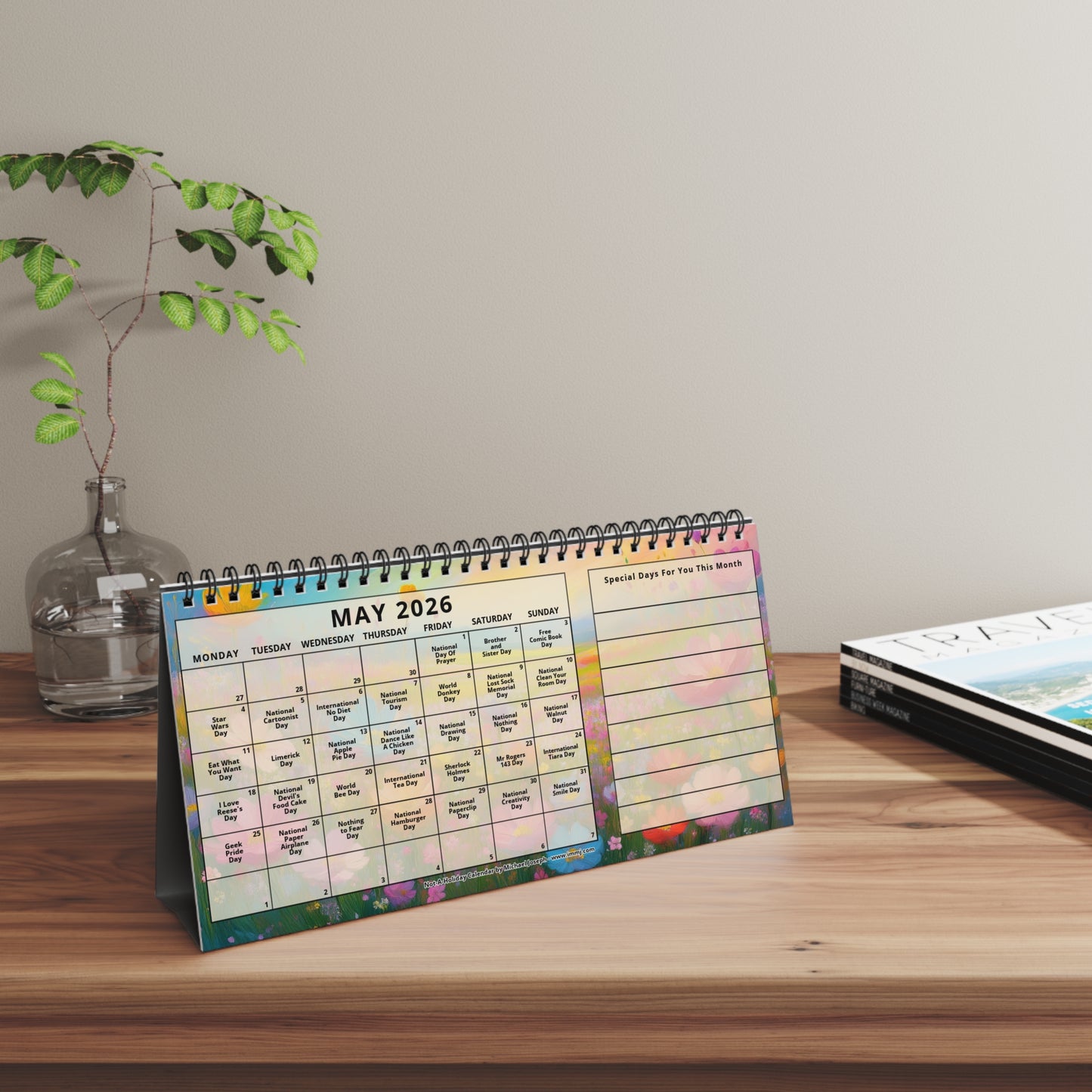 Desktop Calendar - Fun Daily Celebration Calendar - Not-A-Holiday Calendar 2026