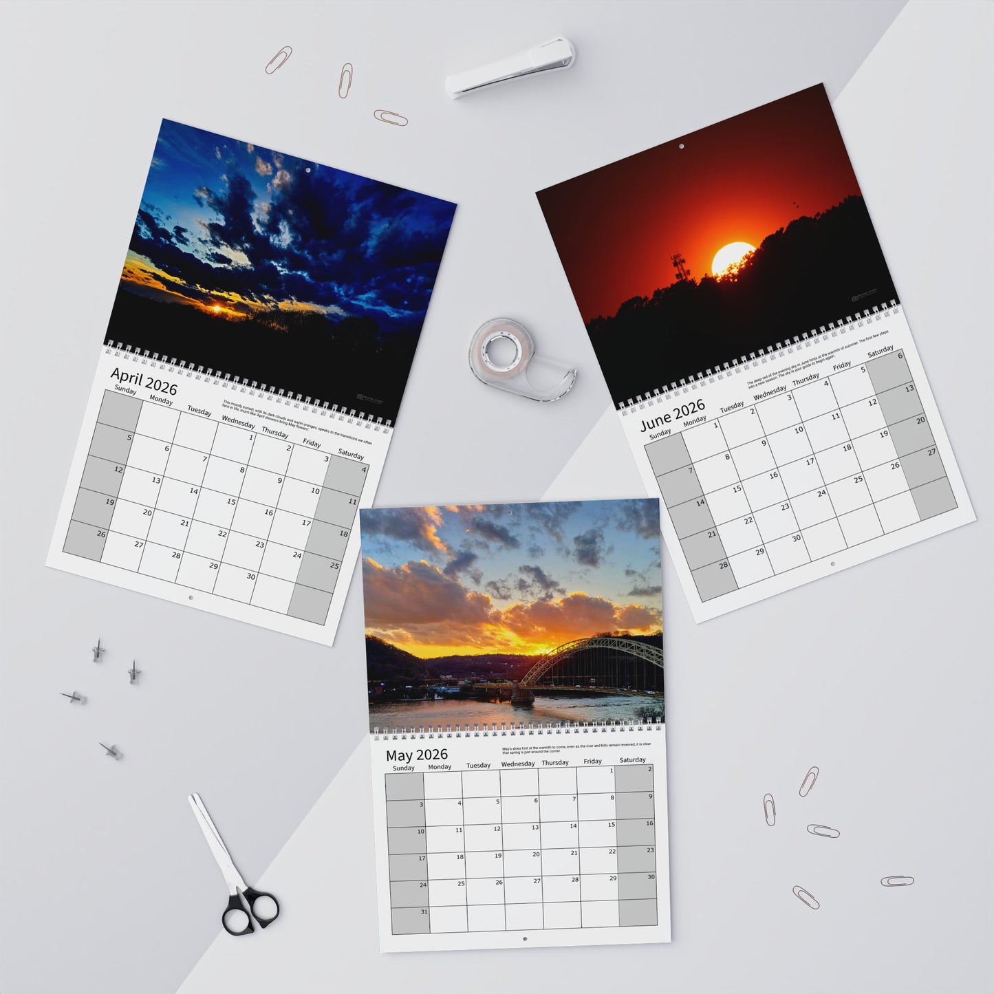 Wall Calendars (Sunday Start) - Photography Collection Everyday Skies