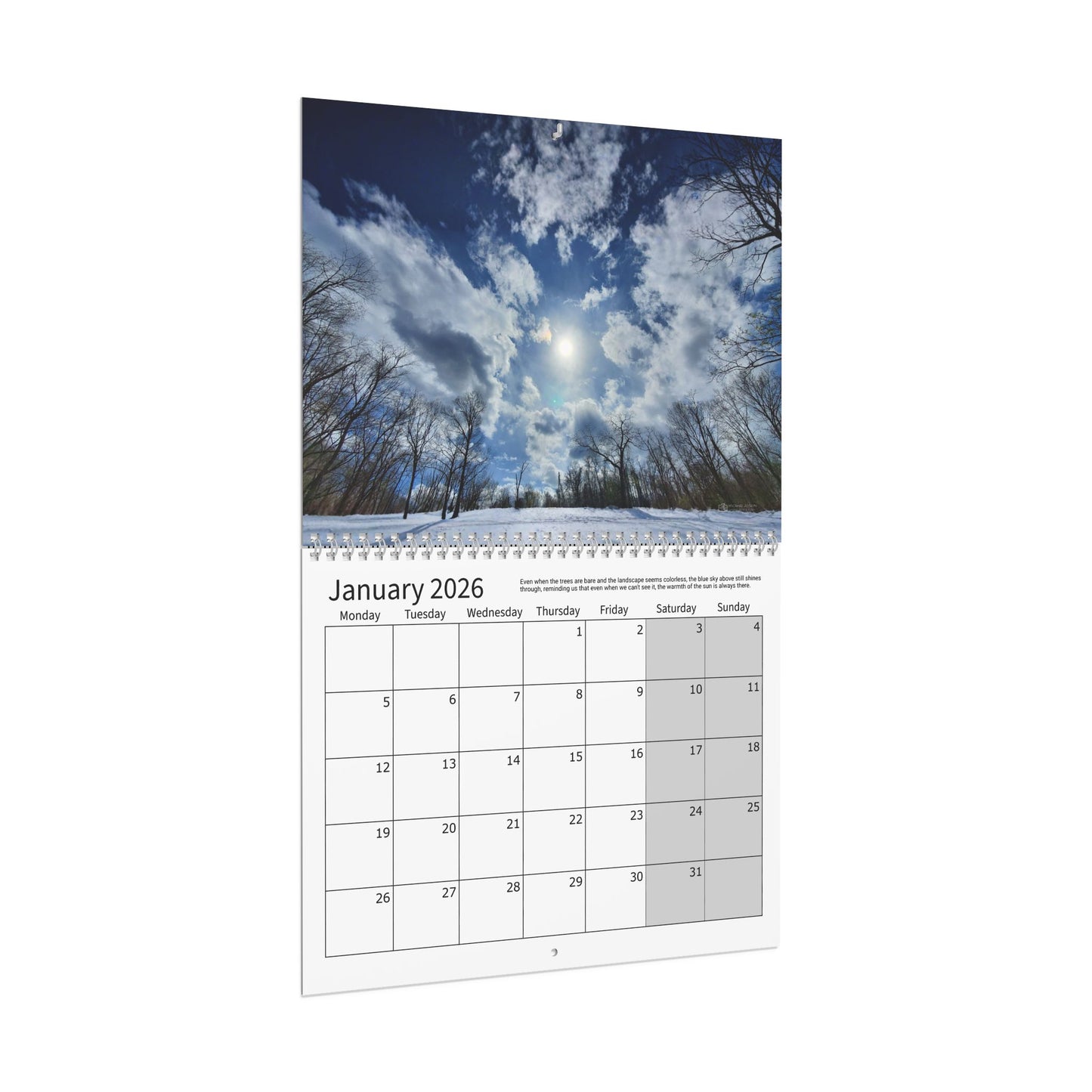 Wall Calendars (Monday Start) - Photography Collection Everyday Skies