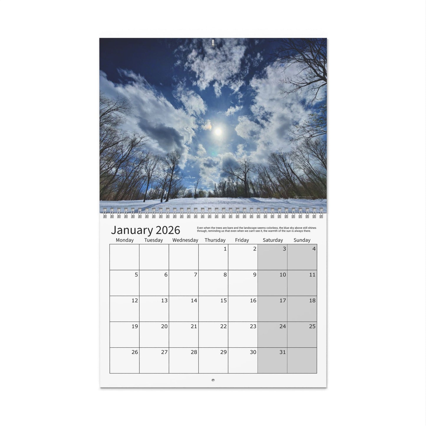 Wall Calendars (Monday Start) - Photography Collection Everyday Skies