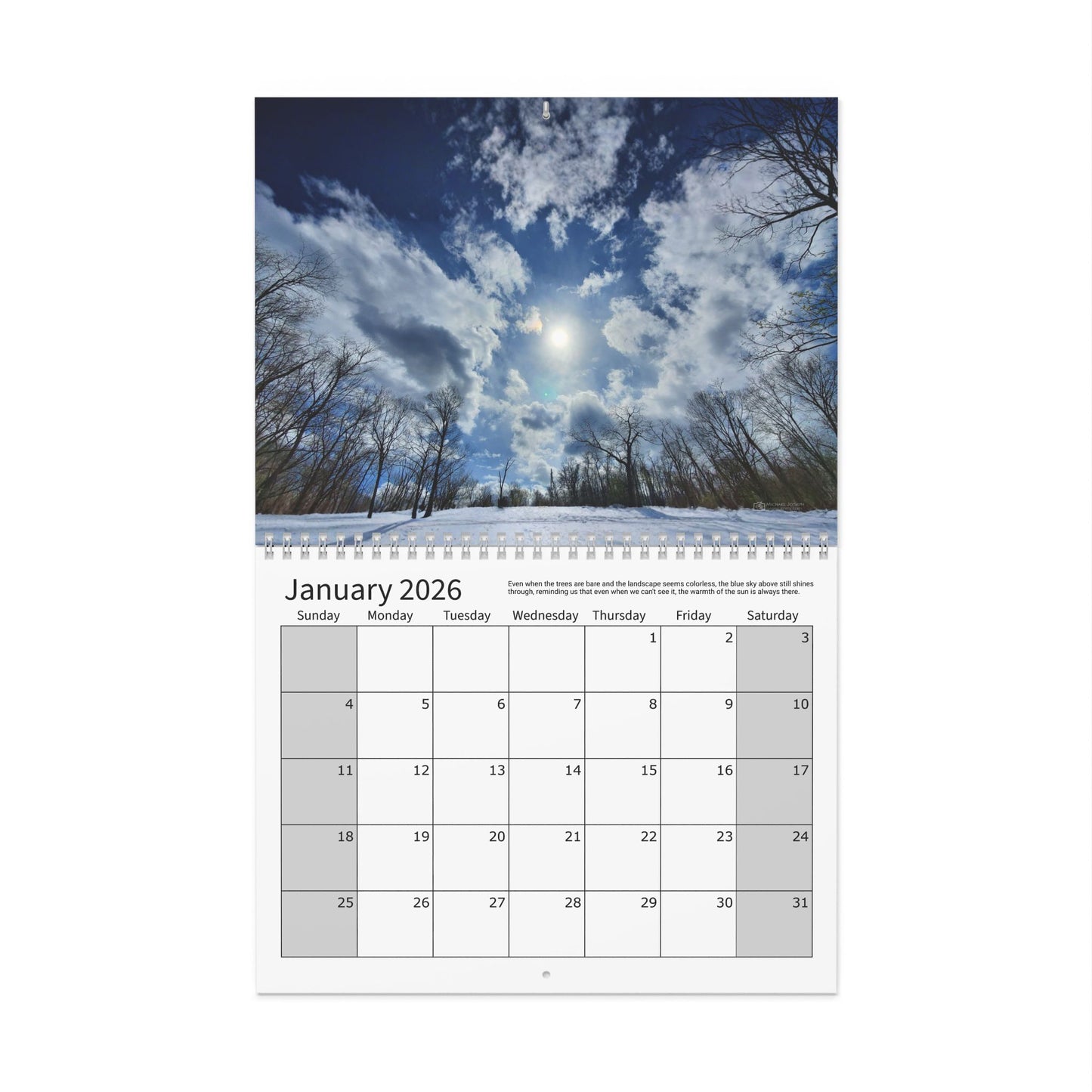 Wall Calendars (Sunday Start) - Photography Collection Everyday Skies