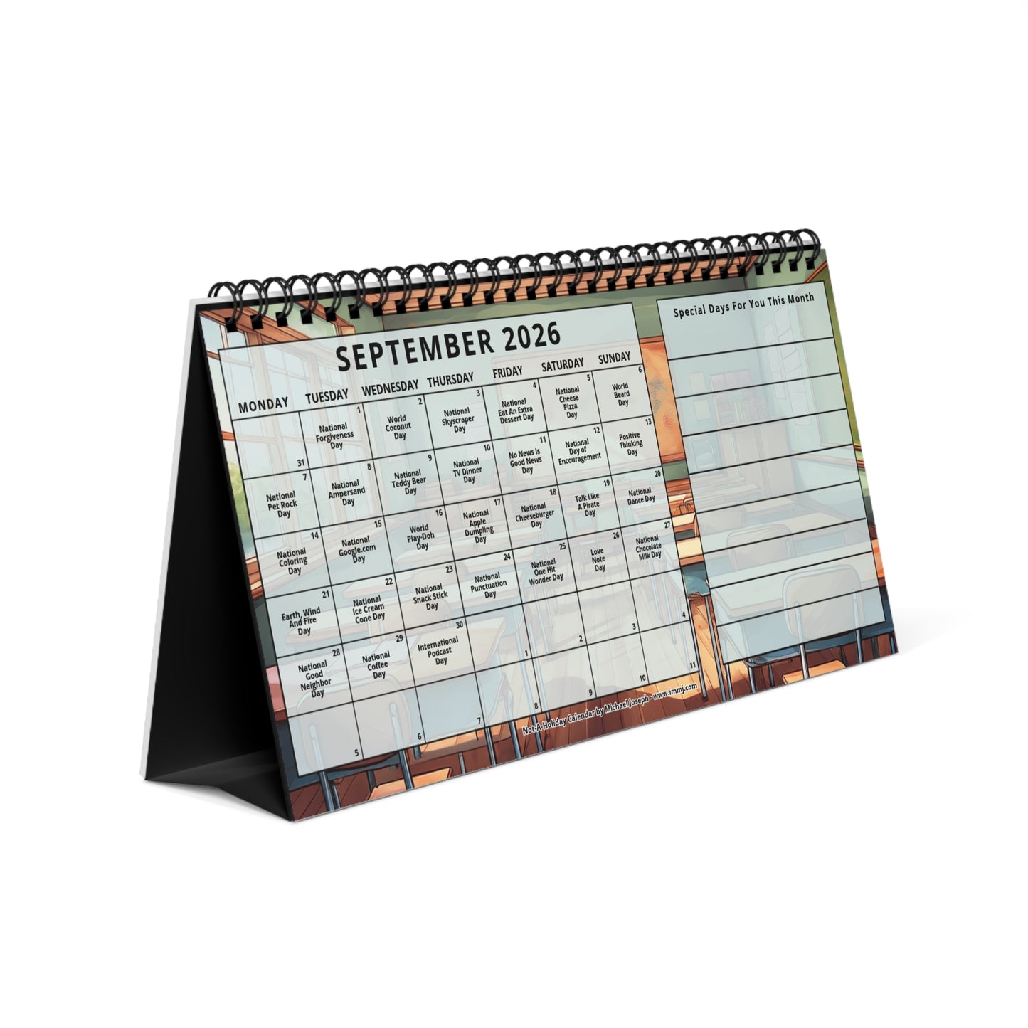 Desktop Calendar - Fun Daily Celebration Calendar - Not-A-Holiday Calendar 2026