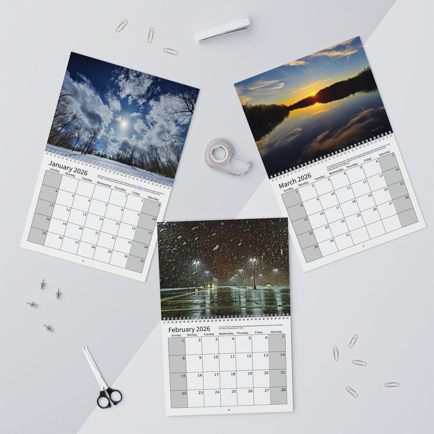 Wall Calendars (Sunday Start) - Photography Collection Everyday Skies