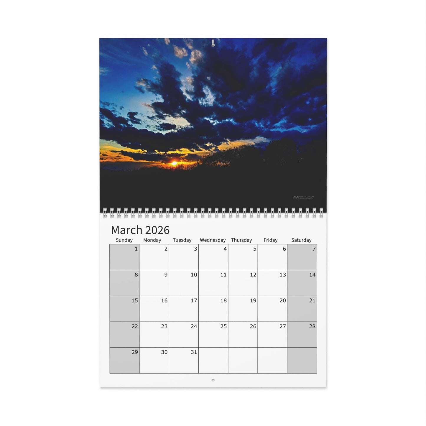 Wall Calendars (Sunday Start) - Photography Collection Everyday Skies
