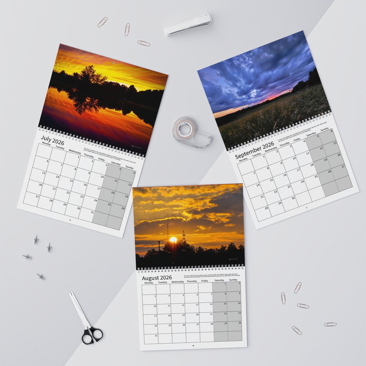 Wall Calendars (Monday Start) - Photography Collection Everyday Skies