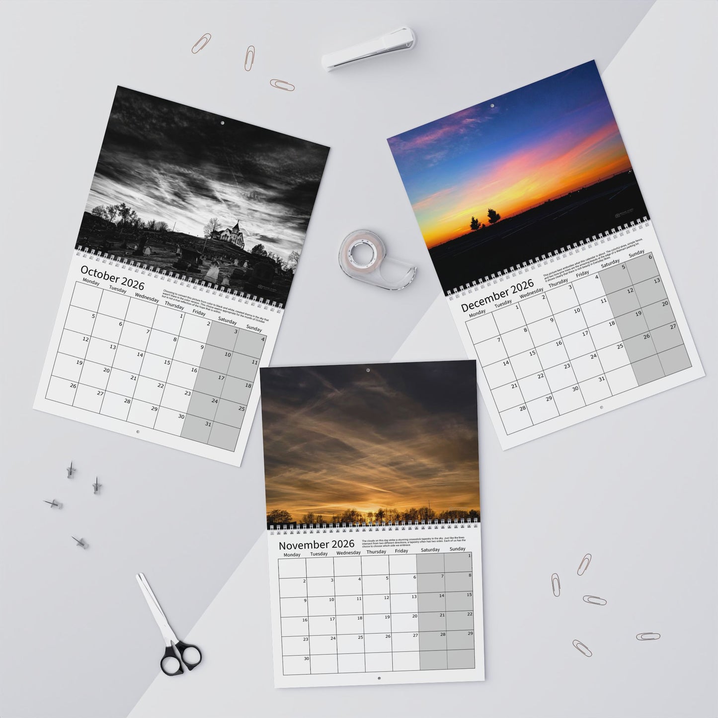 Wall Calendars (Monday Start) - Photography Collection Everyday Skies