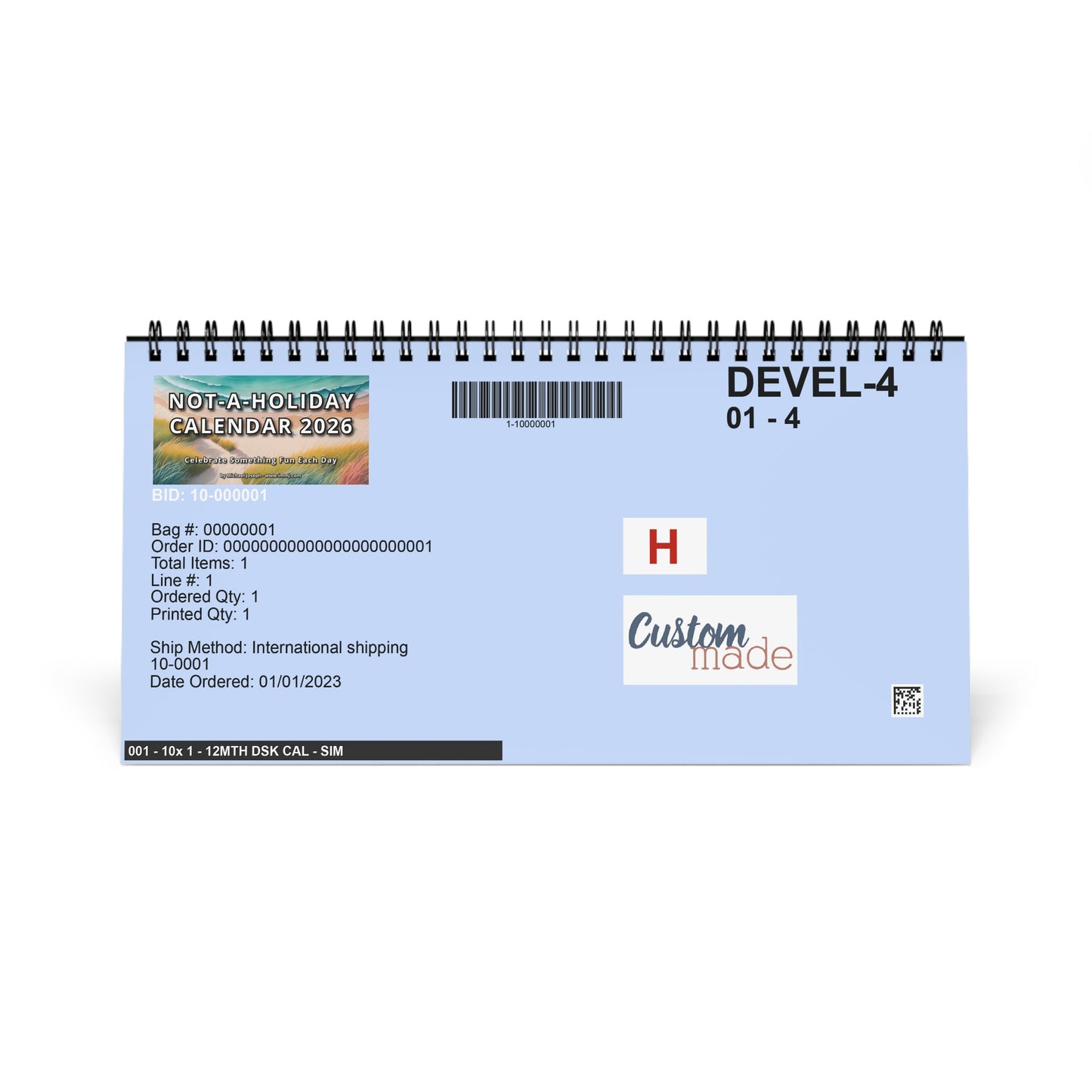 Desktop Calendar - Fun Daily Celebration Calendar - Not-A-Holiday Calendar 2026
