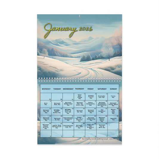 Wall Calendar - Fun Daily Celebration Calendar - Not-A-Holiday Calendar 2026