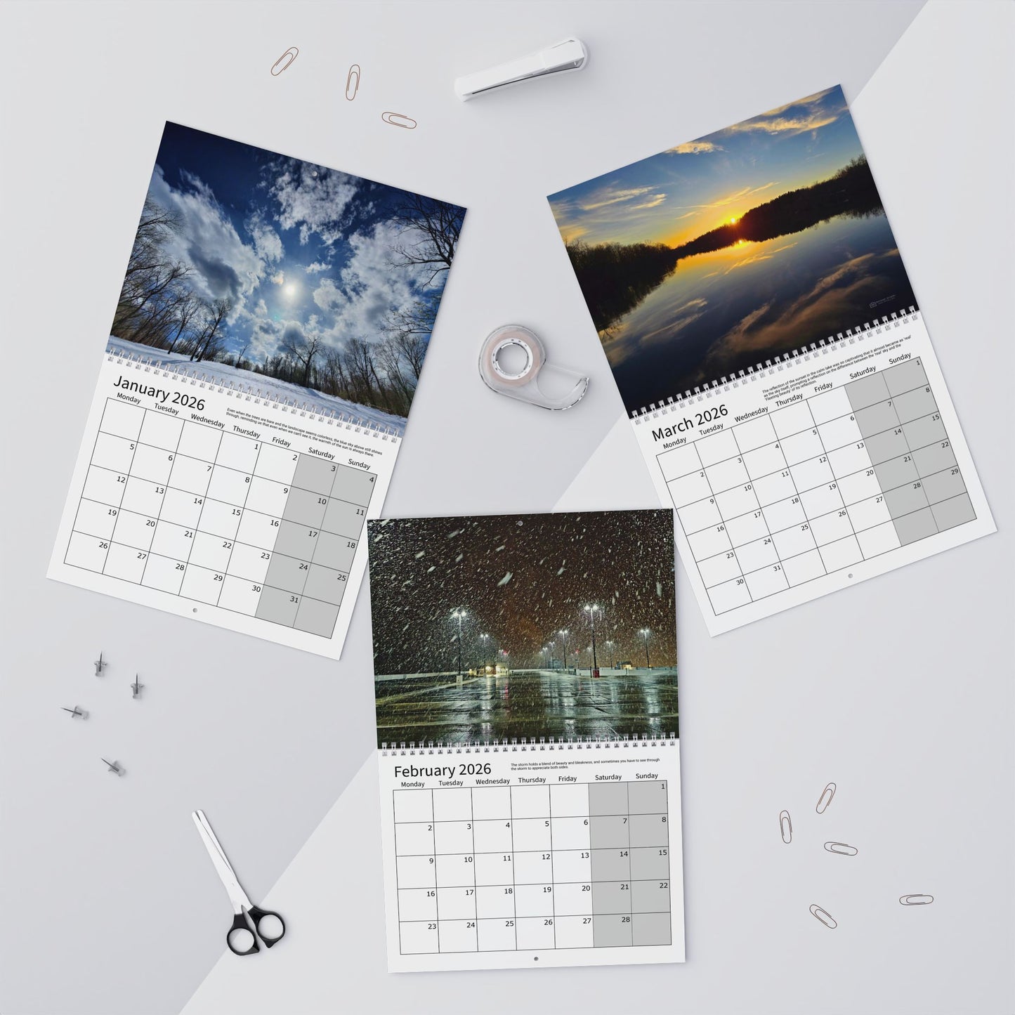Wall Calendars (Monday Start) - Photography Collection Everyday Skies