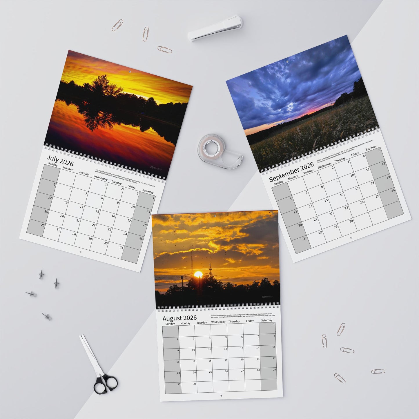 Wall Calendars (Sunday Start) - Photography Collection Everyday Skies